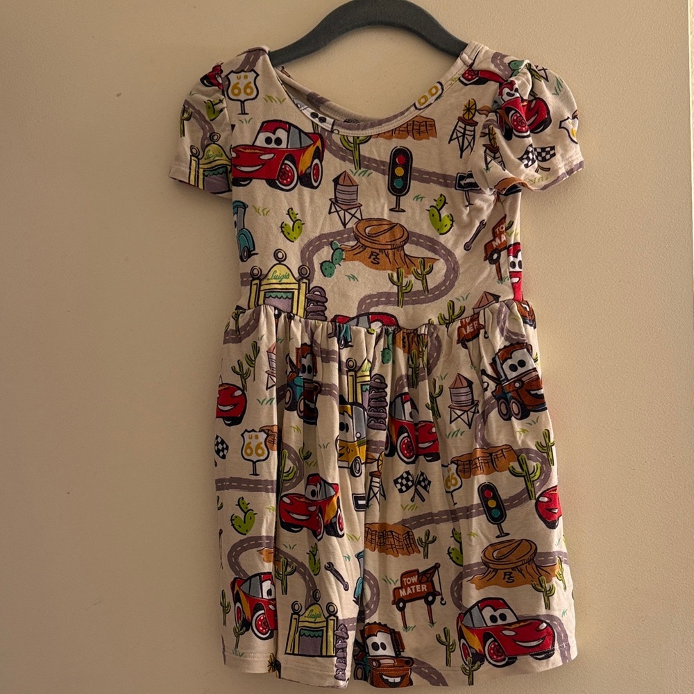 Little Sleepies Cream Cartoon Adventure Dress